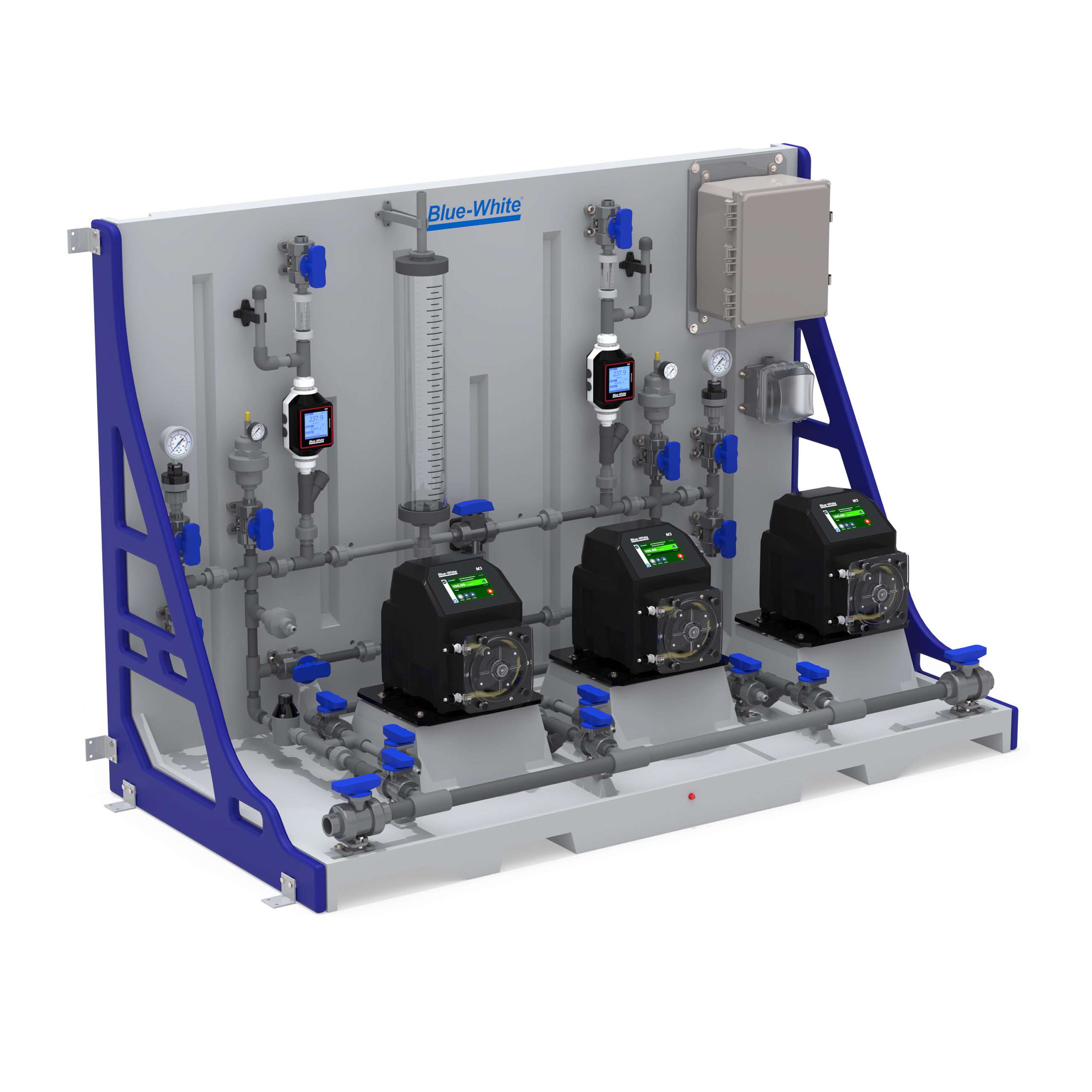 CHEM-FEED® Municipal Skid System Upgrades 10 CFPS-3-工程三重滑雪系统市政使用